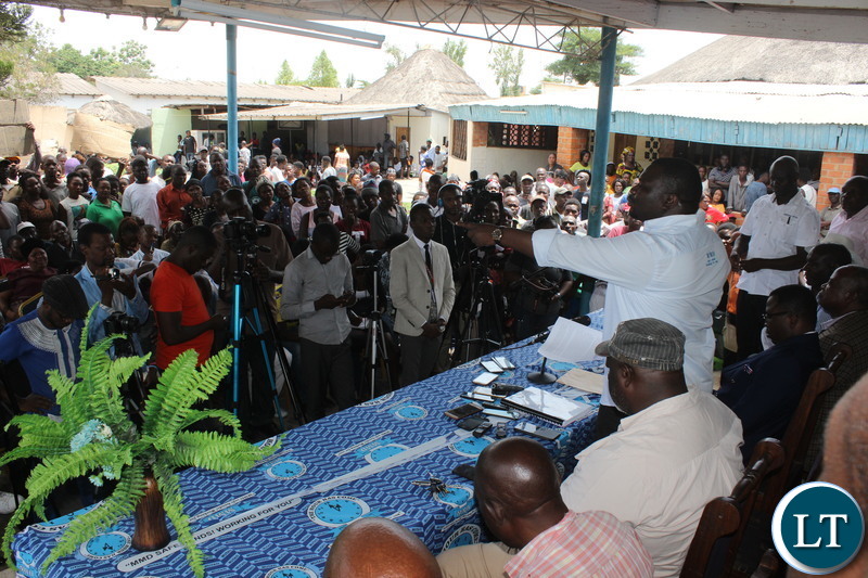 Raphael Nakacinda addressing his faction in MMD