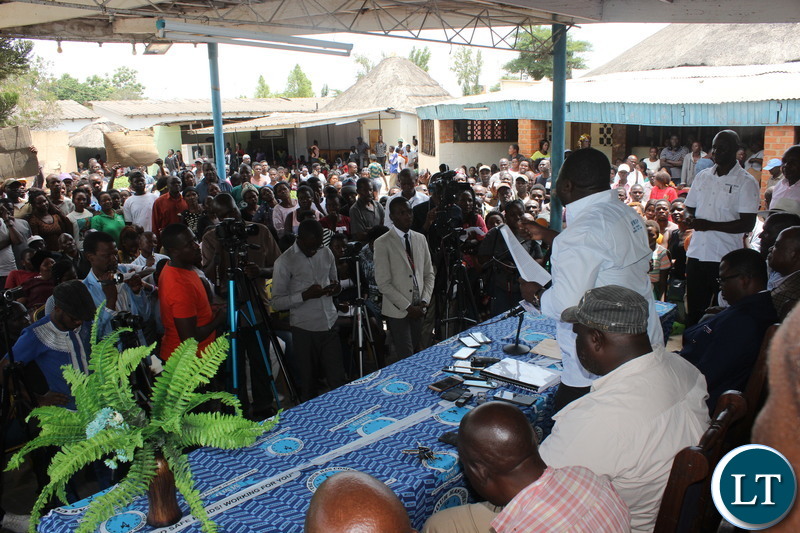 Raphael Nakacinda addressing his faction in MMD
