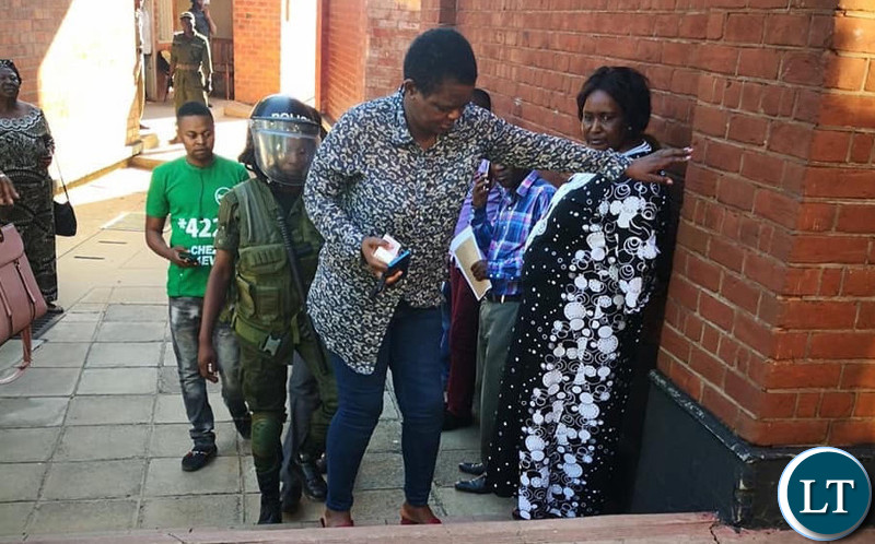 Laura Miti walks to freedom after she was granted bail