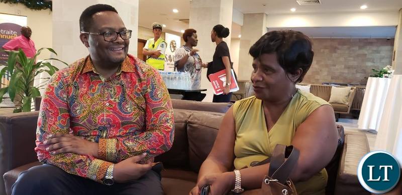 Mr Mwamba meeting Zambian teachers deployed to Seychelles,
