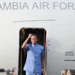 President Lungu  on Arrival at Mansa Airport