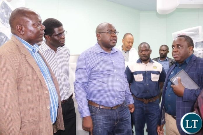 Health Minister Dr. Chitalu Chilufya on the left (3)