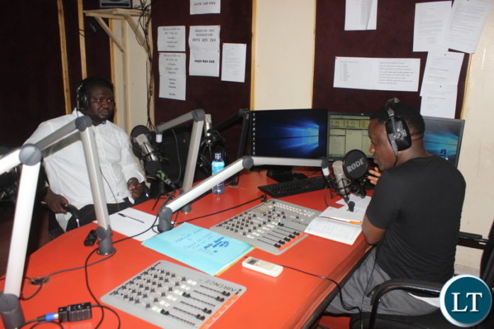 Raphael Nakacinda on a Radio Show in Eastern Province