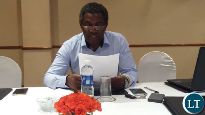 The Crushers and Edible Oil Refiners Association (CEDORA) Chairperson Dr Aubrey Chibumba addressing a media briefing The Crushers and Edible Oil Refiners Association (CEDORA) Chairperson Dr Aubrey Chibumba addressing a media briefing