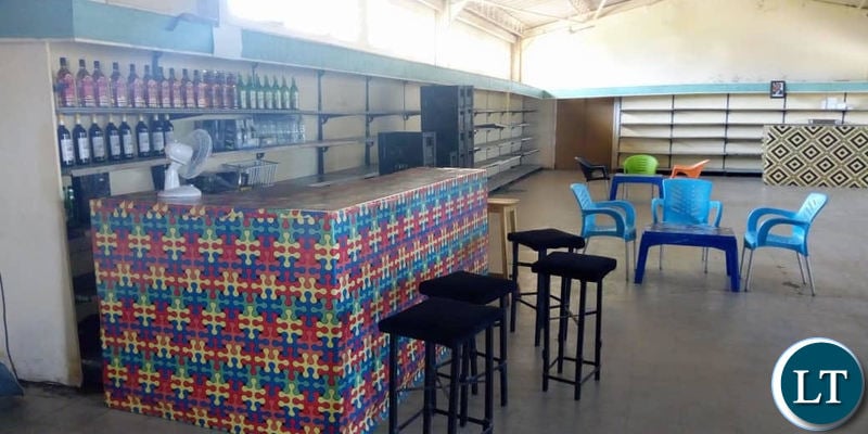 The inside of one of the rooms at the Shopping Complex where the Chilubi College Nursing and Midwifery has now been moved to which will be used as a lecture theatre 