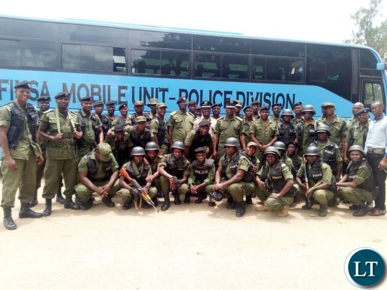 Zambia Police Deploy Mobile Police Officers to Chilubi  ahead of the  Parliamentary By-election