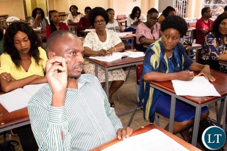 First Lady Esther Lungu attends Lectures at UNZA