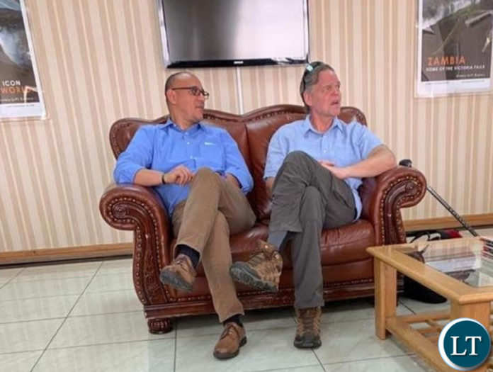 Ambassador Daniel Foote in the VIP Lobby at KKIA awaiting departure last Thursday