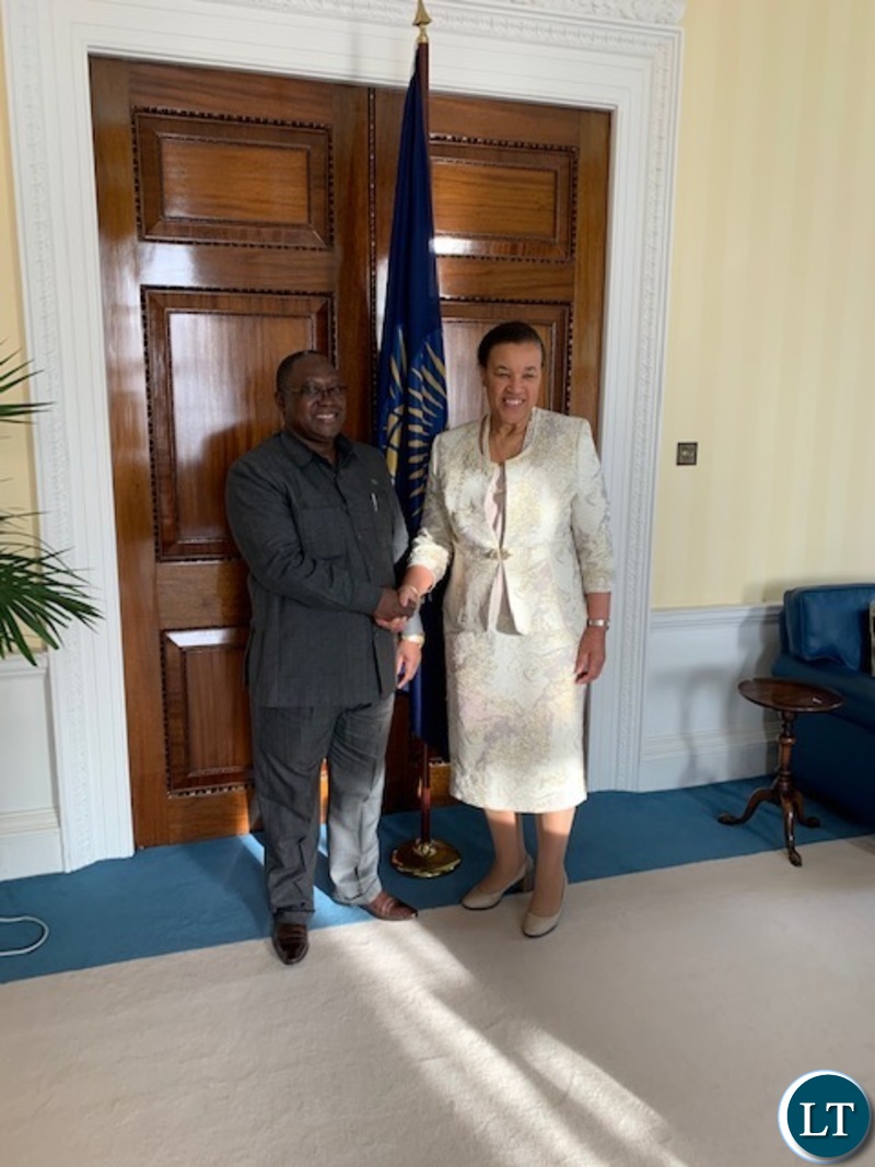 High Commissioner Mihova pays a courtesy call on Commonwealth Secretary-General Baroness. Patricia Scotland QC