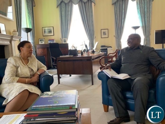 IMG_7627 High Commissioner Mihova pays a courtesy call on Commonwealth Secretary-General Baroness. Patricia Scotland QC