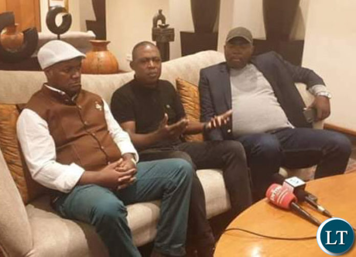 Miles Sampa Kalusha Bwalya and Bowman Lusambo
