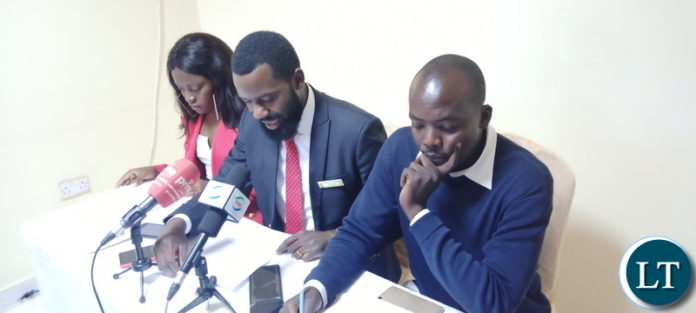 The the press briefing held by students at Mika Lodge
