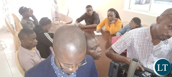 The the press briefing held by students at Mika Lodge
