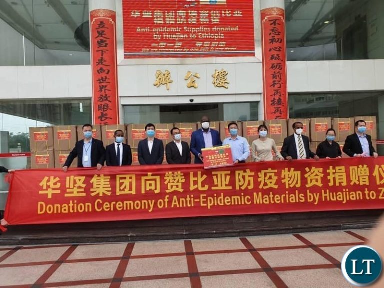 Huajian Group of China Donates Medical Supplies to Zambia’s Covid19 Fight