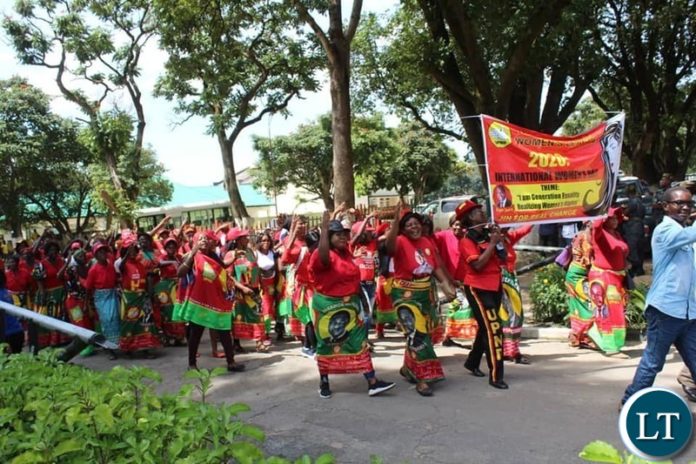 UPND Women at the celebrations for International Women's Day