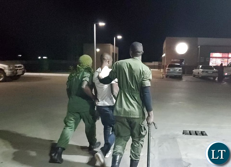 Police pick up a man found consuming alcohol
