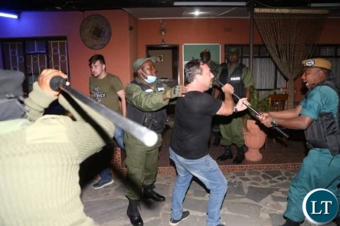 Lodge Owner in confrontation fight with the Police