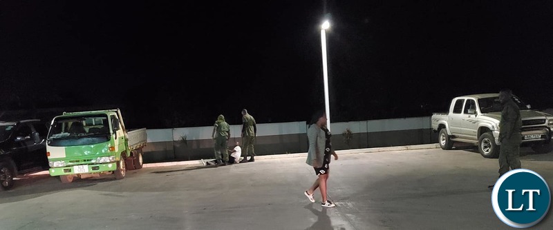 Police pick up a man found consuming alcohol