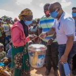 Nevers  Mumba Giving Away away food packs to the elderly and vulnerable people