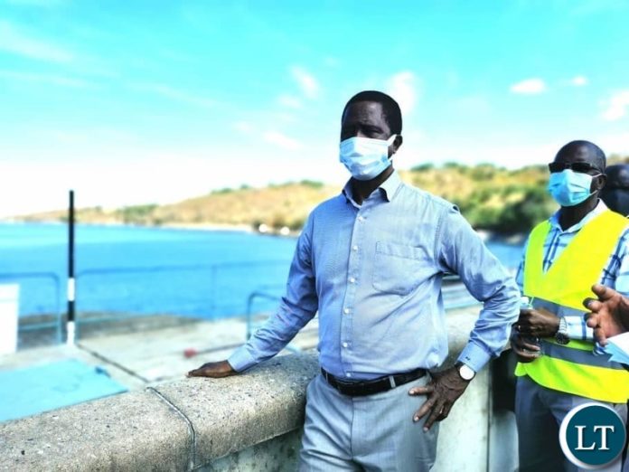 President Lungu at the Kariba Dam