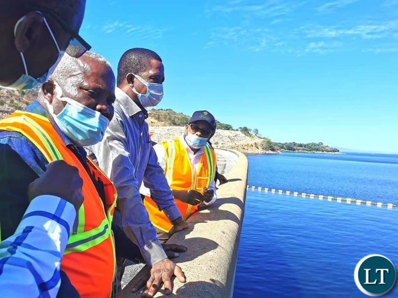 President Lungu at the Kariba Dam