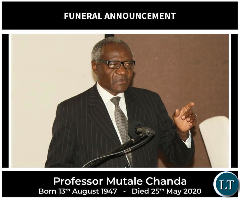 Former University of Zambia Vice Chancellor Prof. Mutale Chanda