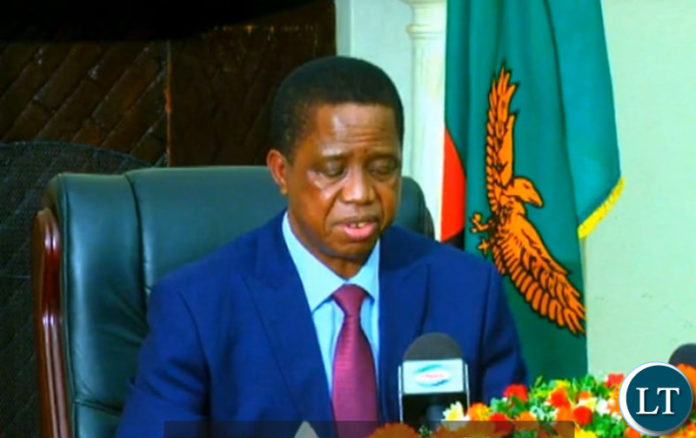 President Lungu addressing the Nation