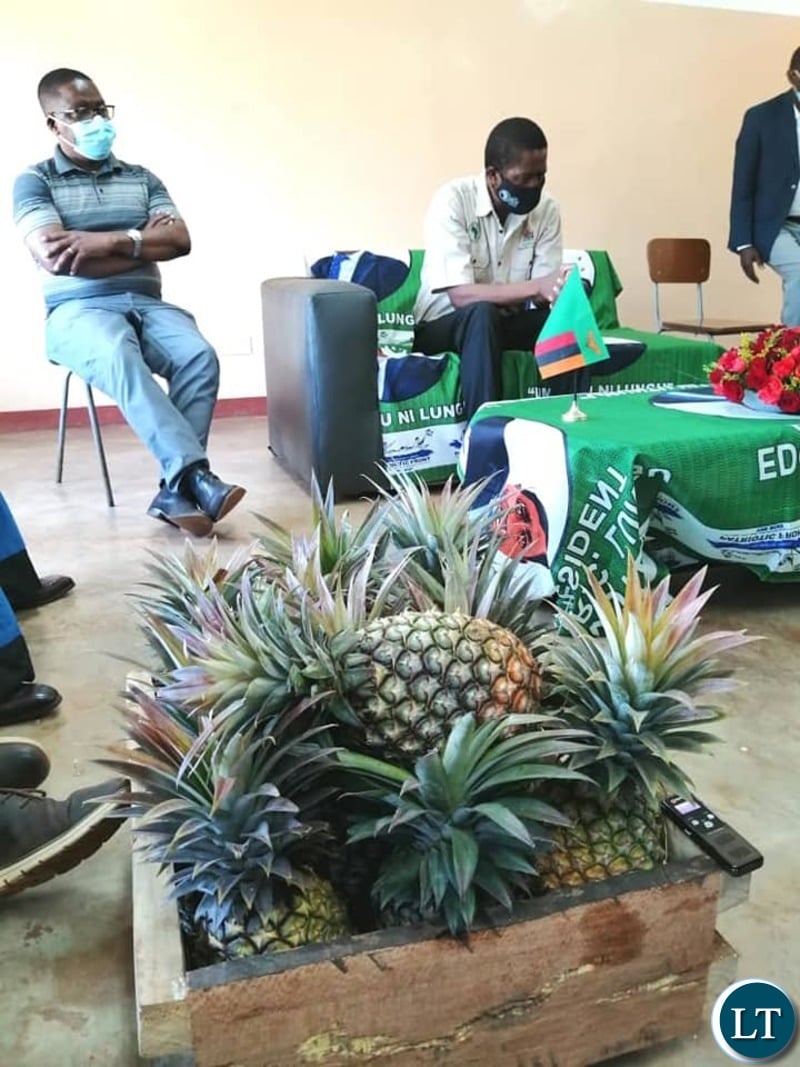 President Lungu Meeting His Royal Highness, Chief Chinyama