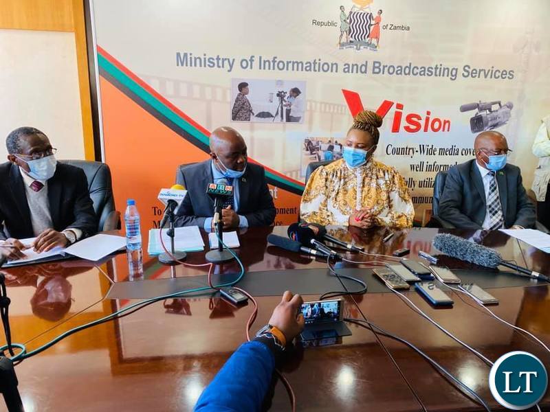 Chiefs and Traditional Affairs Minister Hon Lawrence Sichalwe (far Left) with other Cabinet Ministers