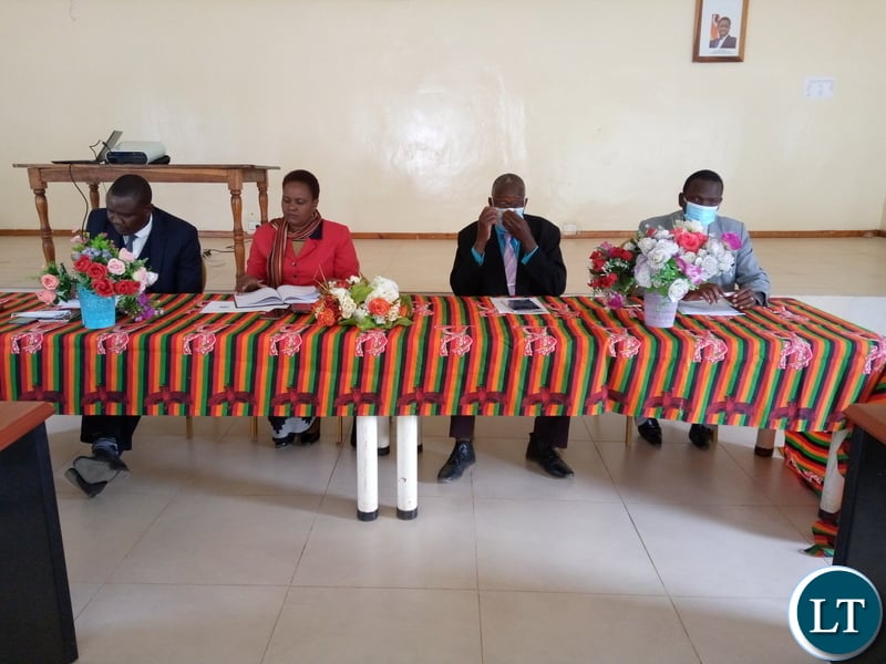 Left-Right Benson Bweenje, Namukolo Kalufyanya, Justus Phiri and Cyprian Hamayanga.