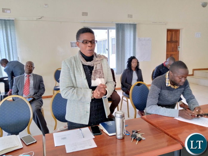 Monze District implementation Chairperson Goretti Bbalo