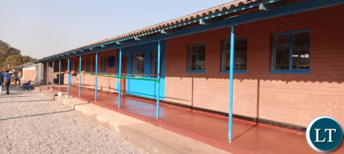 Part of the refurbished dormitory at Solwezi Technical School