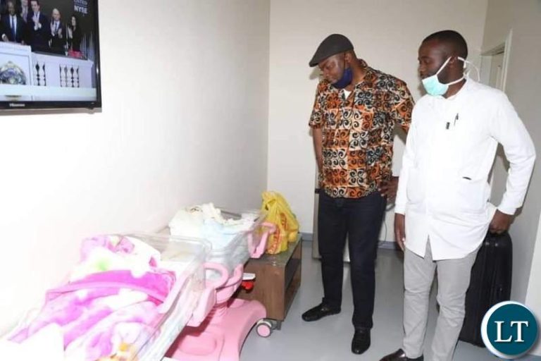 Bowman Lusambo names his newborn twins,Esther and Edgar