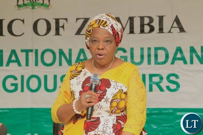 Minister of National Guidance and Religious affairs Hon. Rev. Mrs Godfridah Sumaili