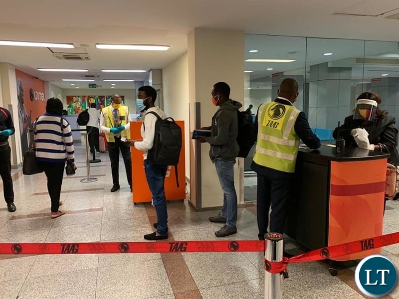 Zambian nationals being repatriated back from Angola