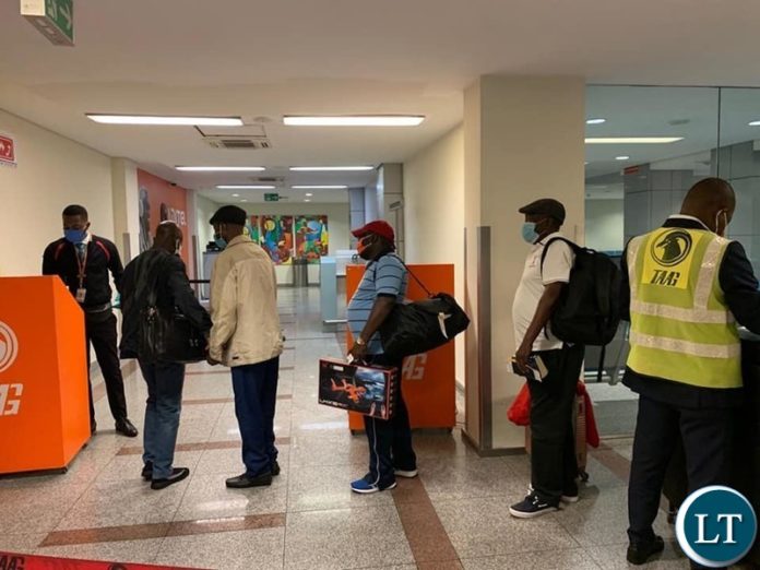 Zambian nationals being repatriated back from Angola