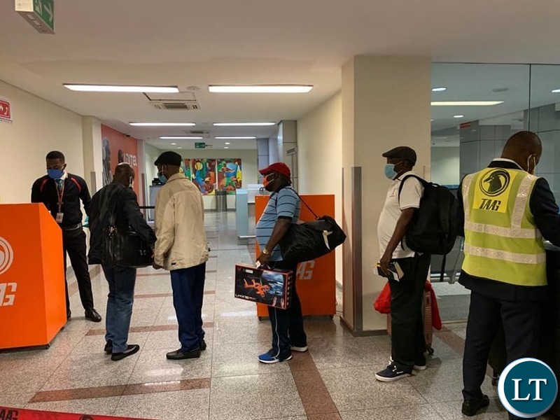 Zambian nationals being repatriated back from Angola
