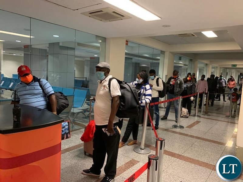 Zambian nationals being repatriated back from Angola