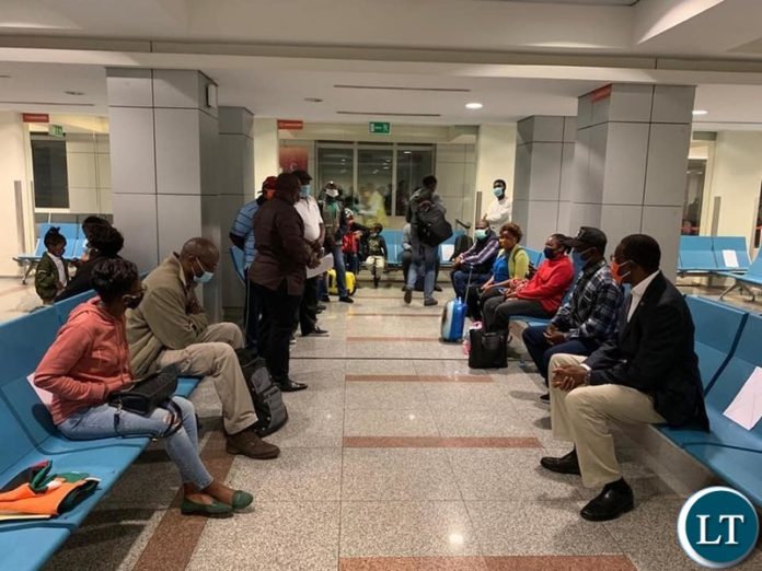 Zambian nationals being repatriated back from Angola