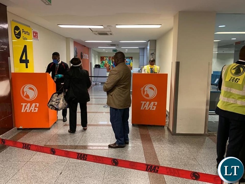 Zambian nationals being repatriated back from Angola
