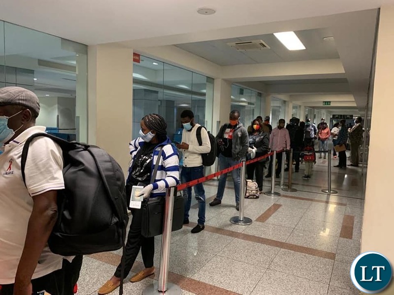 Zambian nationals being repatriated back from Angola