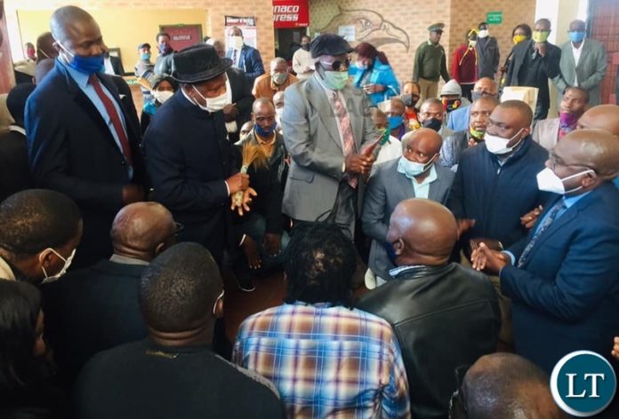 Chief Mabumba of the Ushi people of Mansa district in Luapula Province, Chief Kalasa Mukoso of the Nakabende people of Samfya District, Chief Lukangaba, Chief Kalaba, and Chief Mabenge at the Court Apperance of Dr Chitalu Chilufya to pronounce a blessing on him Chief Mabumba of the Ushi people of Mansa district in Luapula Province, Chief Kalasa Mukoso of the Nakabende people of Samfya District, Chief Lukangaba, Chief Kalaba, and Chief Mabenge at the Court Apperance of Dr Chitalu Chilufya to pronounce a blessing on him
