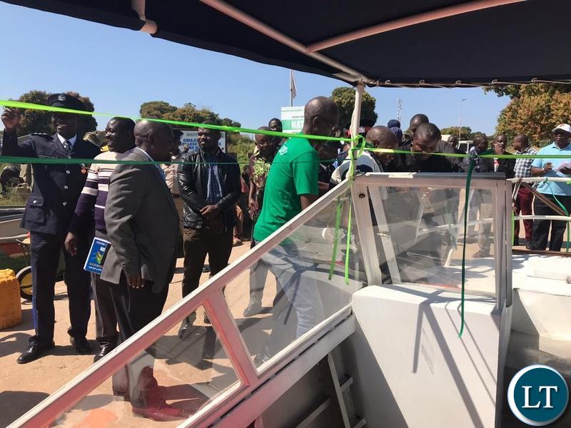 Chilubi Town Council commissioning a 16 sitter boat worth K1.2 Million to lessen challenges of water transport on the island.