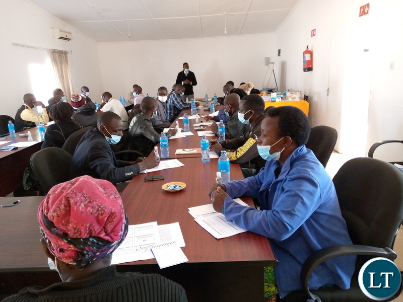 A capacity building workshop for Ward Development Committee members for Keemba, Choongo East and Choongo West wards at Village Blu Lodge in Monze,