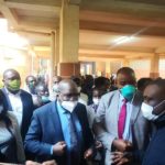 Health Minister Dr. Chitalu Chilufya at the Court with PF supporters from Luapula Province