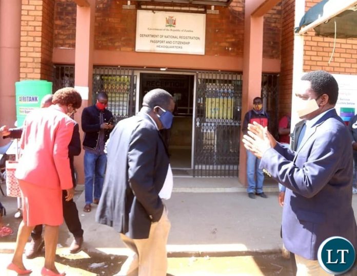 HH and his team at the National Registration office