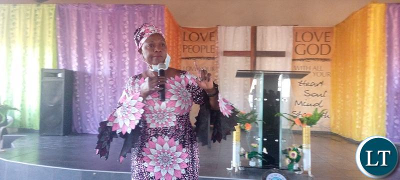 Margaret Mwanakatwe addressing the Youths at the Youth Events in Her Constituency