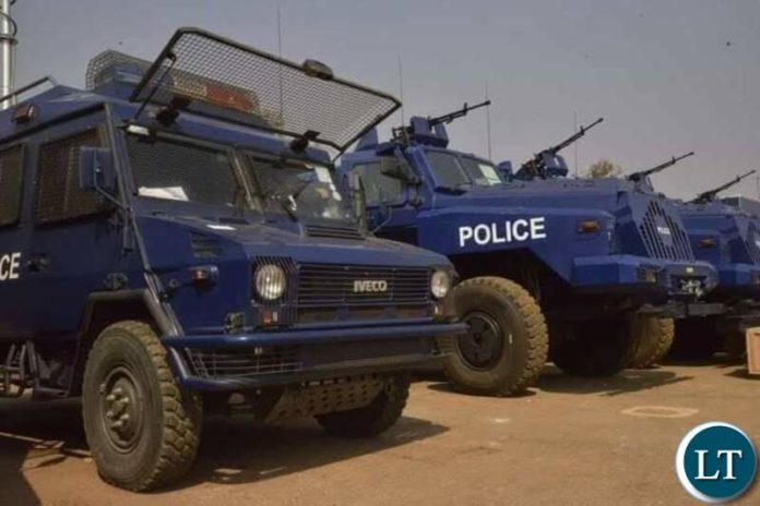 Part of the anti violence machinery for the Zambia Police Service