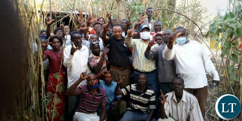Nevers Mumba with the party structures in Northern Province