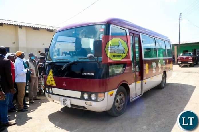 The 37 seater Rosa bus Donated to Pilgrim Wesleyan Church, John Howard congregation in Lusaka’s Chawama constituency by HH. The 37 seater Rosa bus Donated to Pilgrim Wesleyan Church, John Howard congregation in Lusaka’s Chawama constituency by HH.